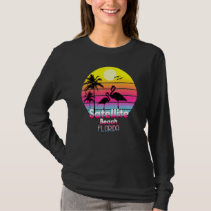 T-shirt Satellite Beach Floride Fl été coucher Vintage de
