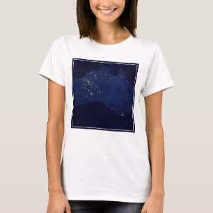 T-shirt Satellite Les Lumières Nocturnes De L'Australie.