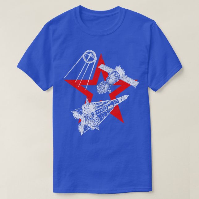 T-shirt Satellite Soyouz, fusée Soyouz (Design devant)