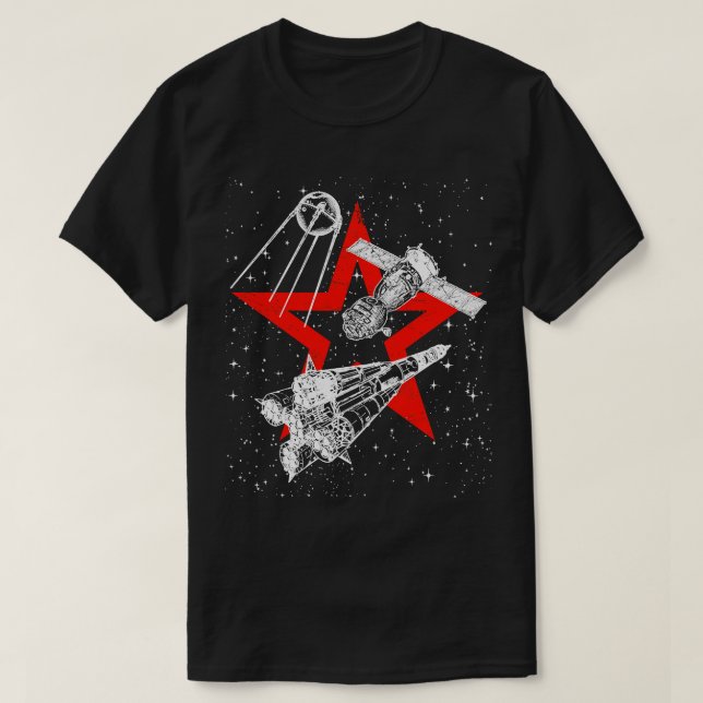 T-shirt Satellite Spoutnik 3 de Soyouz (Design devant)