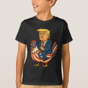 T-shirt Satire sur le jockey de poulet de Trump - Humo pol