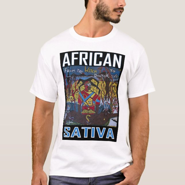 T-SHIRT SATIVA AFRICAIN (Devant)