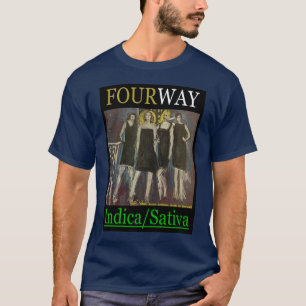 T-SHIRT SATIVA INDICA À QUATRE VOIES