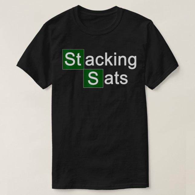 T-shirt Sats empilants Satoshis Bitcoin Crypto (Design devant)
