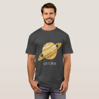 Saturn Planet Aquarelle Hommes T