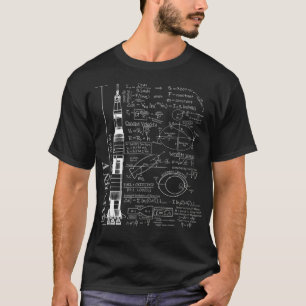 T-shirt Saturn V Saturn 5 Rocket Science Equations 