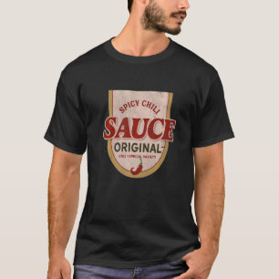 T-shirt Sauce Au Chili Épicé Original Seulement 1 Variété
