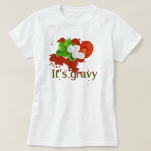 T-shirt Sauce au jus contre la sauce