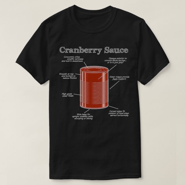 T-shirt Sauce canneberge Nutrition (Design devant)