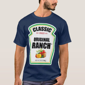 T-shirt Sauce Ranch Salade verte Dressing Costume d'Hallow