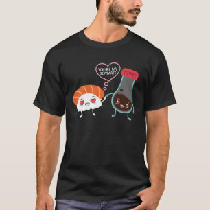 T-shirt Sauce soja japonais Sushi Couples Chef Cuisine