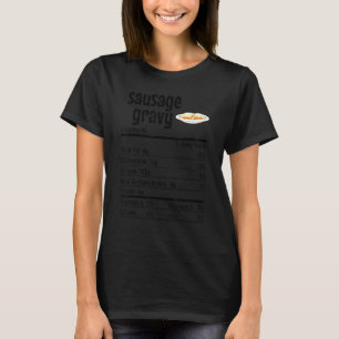 T-shirt Saucisse Gravy Nutrition Facts Thanksgiving Xmas F