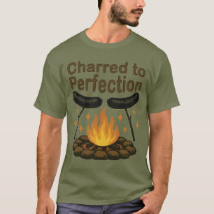 T-shirt Saucisse grillée à la perfection Humour Saucisse d