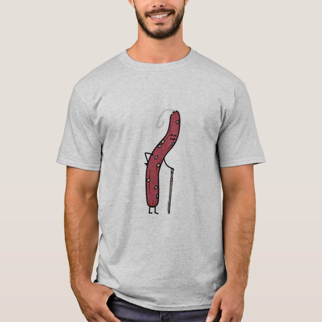 T-shirt Saucisse sèche chinoise gras vieilli Cantonese Lap (Devant)