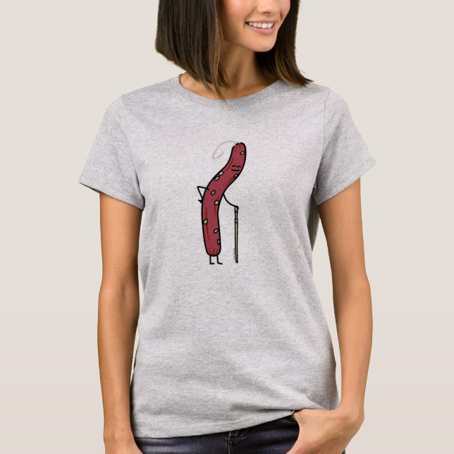 T-shirt Saucisse sèche chinoise gras vieilli Cantonese Lap (Devant)