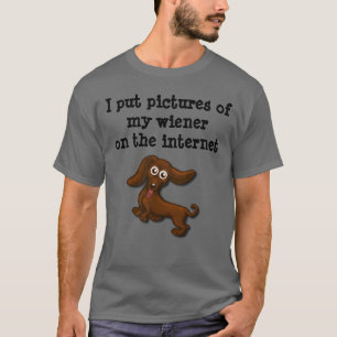 T-shirt Saucisses d'Internet, teckel drôle