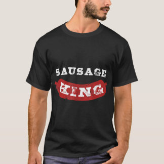 T-shirt Saucisson King Funny Distressed BQ