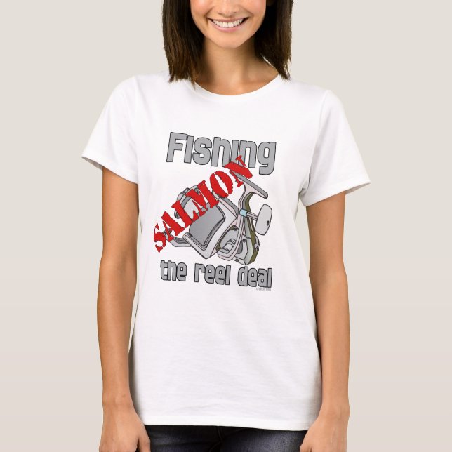 T-shirt Saumon de pêche Le Reel Deal Chemise de pêche (Devant)