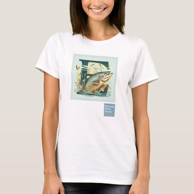 T-shirt SAUMON FEMME Edmonds Marsh 2 (Devant)
