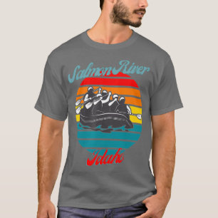 T-shirt Saumon River Idaho Rafting d'eau blanche Canoë