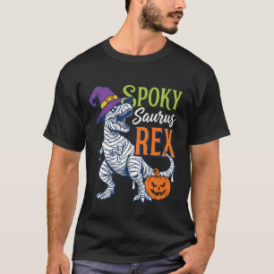 T-shirt Saurus Rex Momie Dinosaure Halloween Effrayant