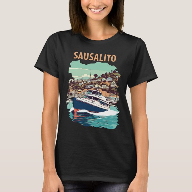 T-shirt Sausalito, Californie (Devant)