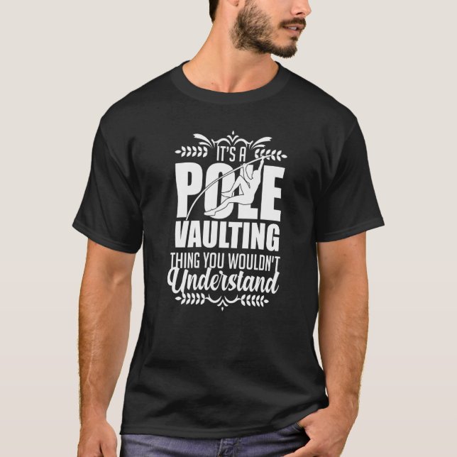 T-shirt Saut à la perche débutant entraîneur de saut à la  (Devant)