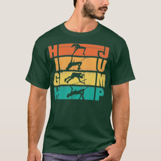 T-shirt Saut à vidange haute piste et silhouette de terrai