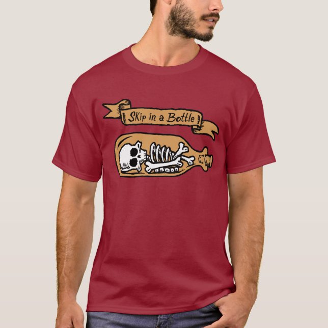 T-shirt Saut dans une chemise de bouteille (Devant)
