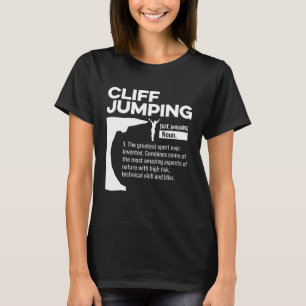 T-shirt Saut de falaise Définition du nom Tombstoning Plon