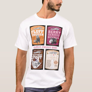 T-shirt Saut des étiquettes de bière de furet