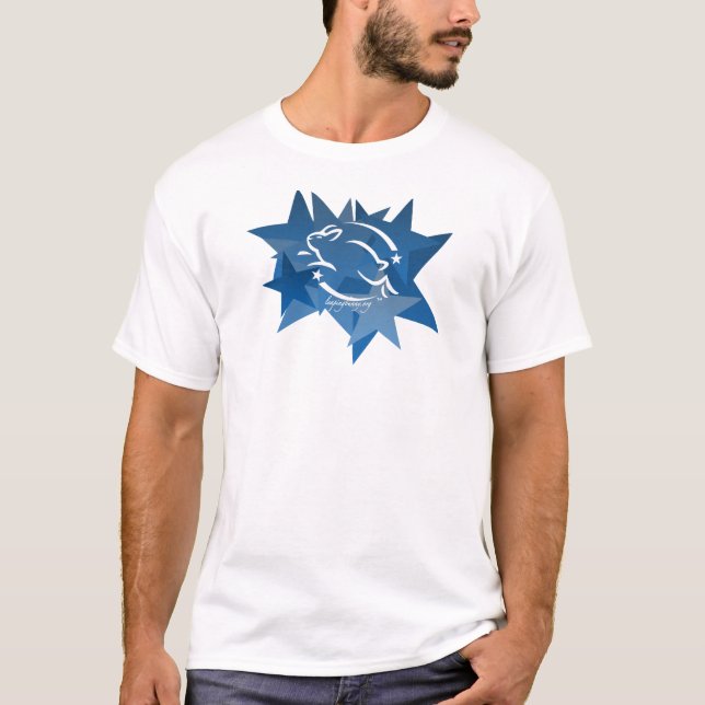 T-shirt Saut des étoiles de lapin (Devant)