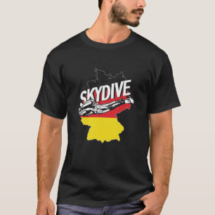 T-shirt Saut en parachute Allemagne Drapeau Parachutisme S