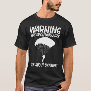 T-shirt Saut en parachute cool pour hommes femmes Parachut