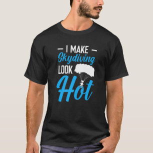 T-shirt Saut en parachute drôle pour hommes femmes parachu