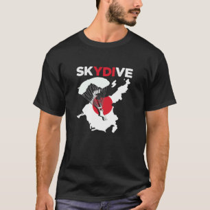 T-shirt Saut en parachute Japon Drapeau Parachutisme Saut