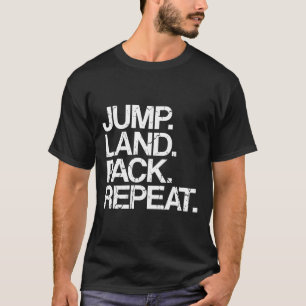 T-shirt Saut en parachute Jump Land Pack Répéter Parachute
