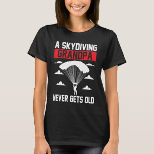T-shirt Saut en parachute Papy ne devient jamais trop vieu