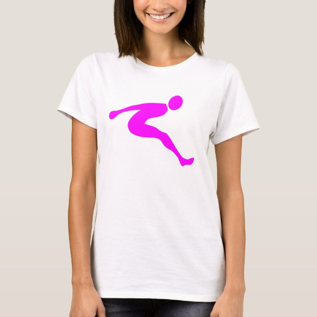 T-shirt Saute longue - Magenta (Devant)
