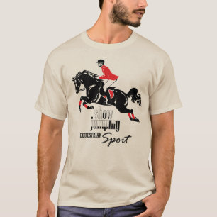 T-shirt sauter équestre d'exposition