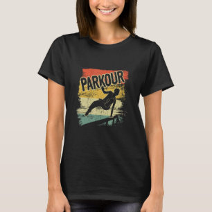 T-shirt Sauter Freestyle Coureur Traceur Retro Parkou