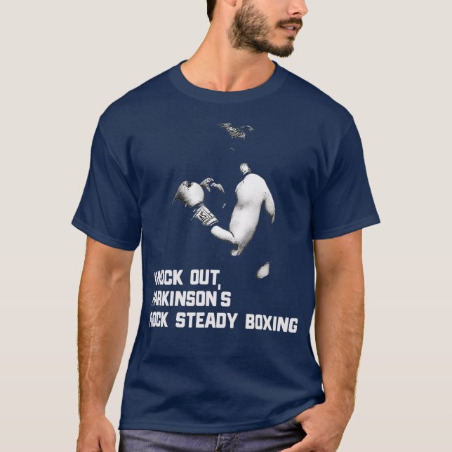 T-shirt Sauter Parkinsons Rock Steady Boxing Cadeau (Devant)