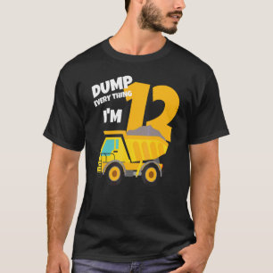 T-shirt Sauter tout ce que j'ai 12 Anniversaire Truck Boy 