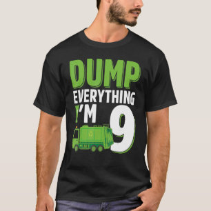 T-shirt Sauter tout J'ai 9 ans Garbage Truck 9th B
