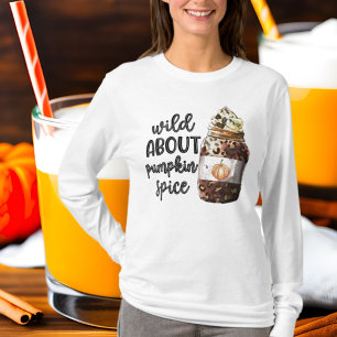 T-shirt sauvage à propos de l'épice citrouille automne sai