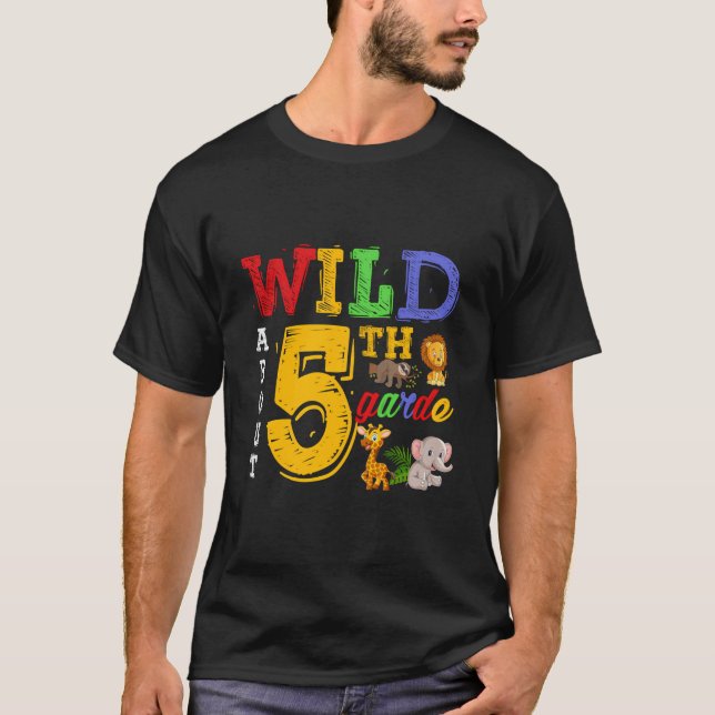 T-shirt Sauvage À Propos Des Chemises De 5E Année Safari A (Devant)