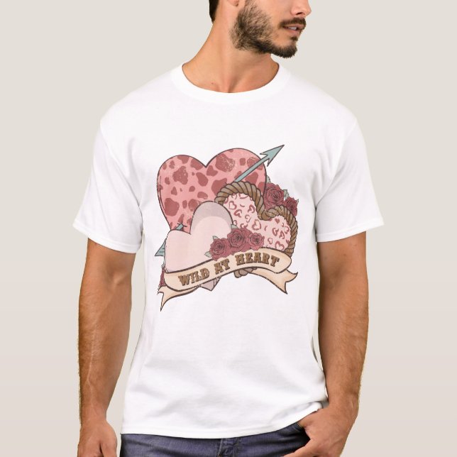 T-shirt Sauvage au coeur (Devant)
