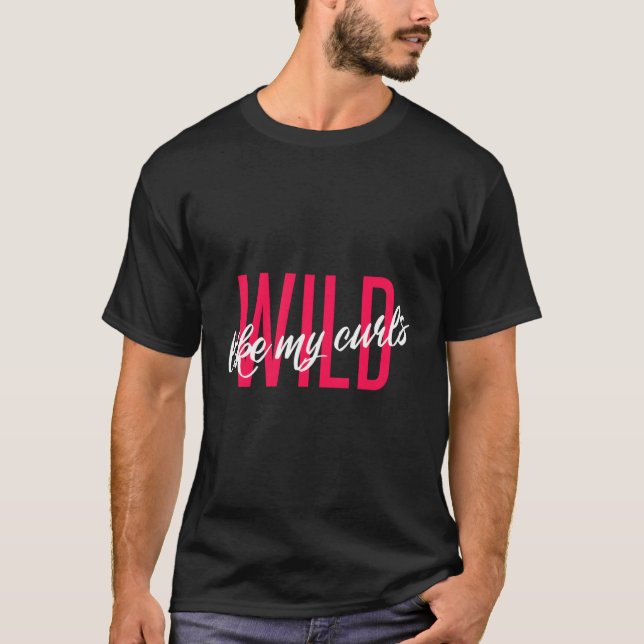 T-shirt Sauvage Comme Mes Boules Mignonne Funny Curly Hair (Devant)