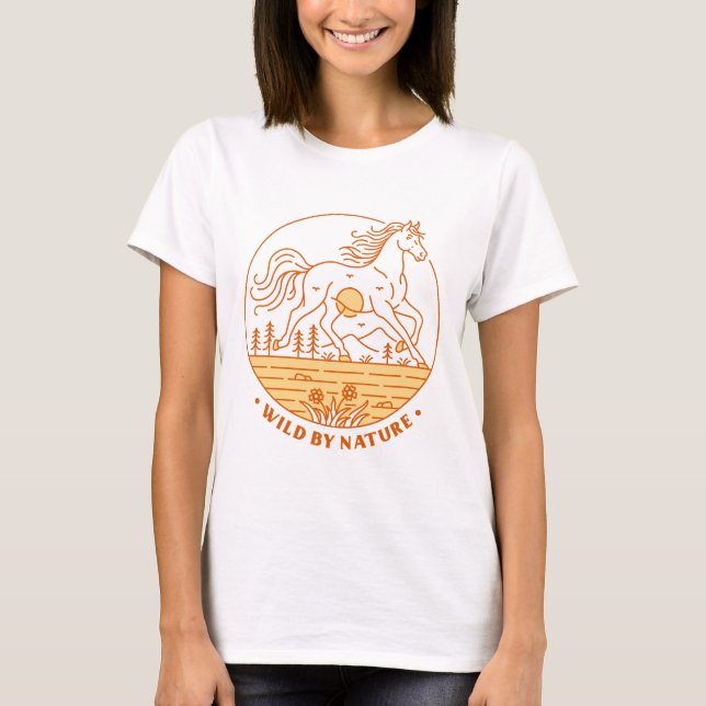 T-shirt Sauvage de nature (Devant)