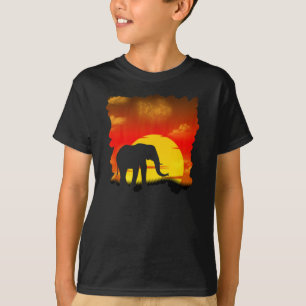 T-shirt sauvage d'éléphant
